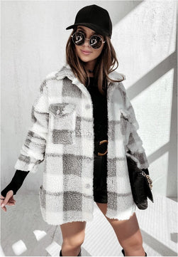 Savanna Serenade Plaid Coat - VERSO 