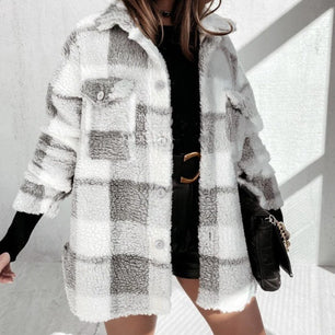 Savanna Serenade Plaid Coat - VERSO 