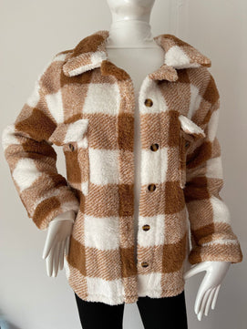 Savanna Serenade Plaid Coat - VERSO 