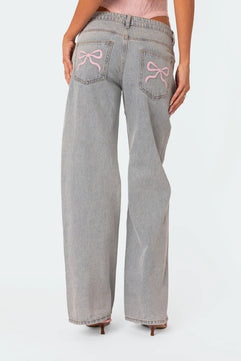 Bohemian Dream Relaxed Fit Printed Jeans - VERSO 