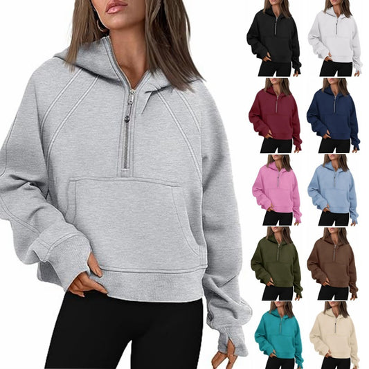 Cozy Cabin Half-Zip Hoodie - VERSO 