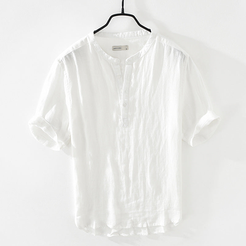 The Linen Blend Cotton Shirt - VERSO 