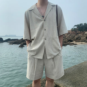 Men's Relaxed Hemp Shirt and Pant Set - VERSO 