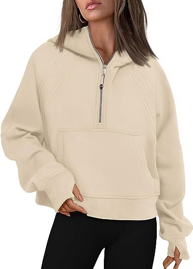 Cozy Cabin Half-Zip Hoodie - VERSO 