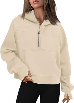 Cozy Cabin Half-Zip Hoodie - VERSO 