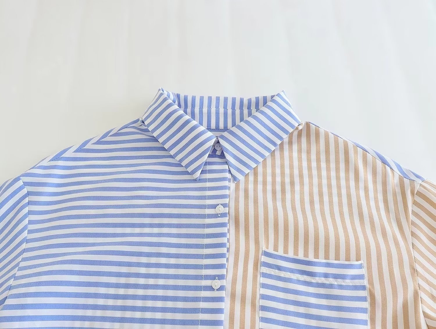 The Striped Lapel Shirt - VERSO 