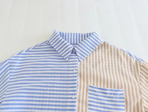 The Striped Lapel Shirt - VERSO 