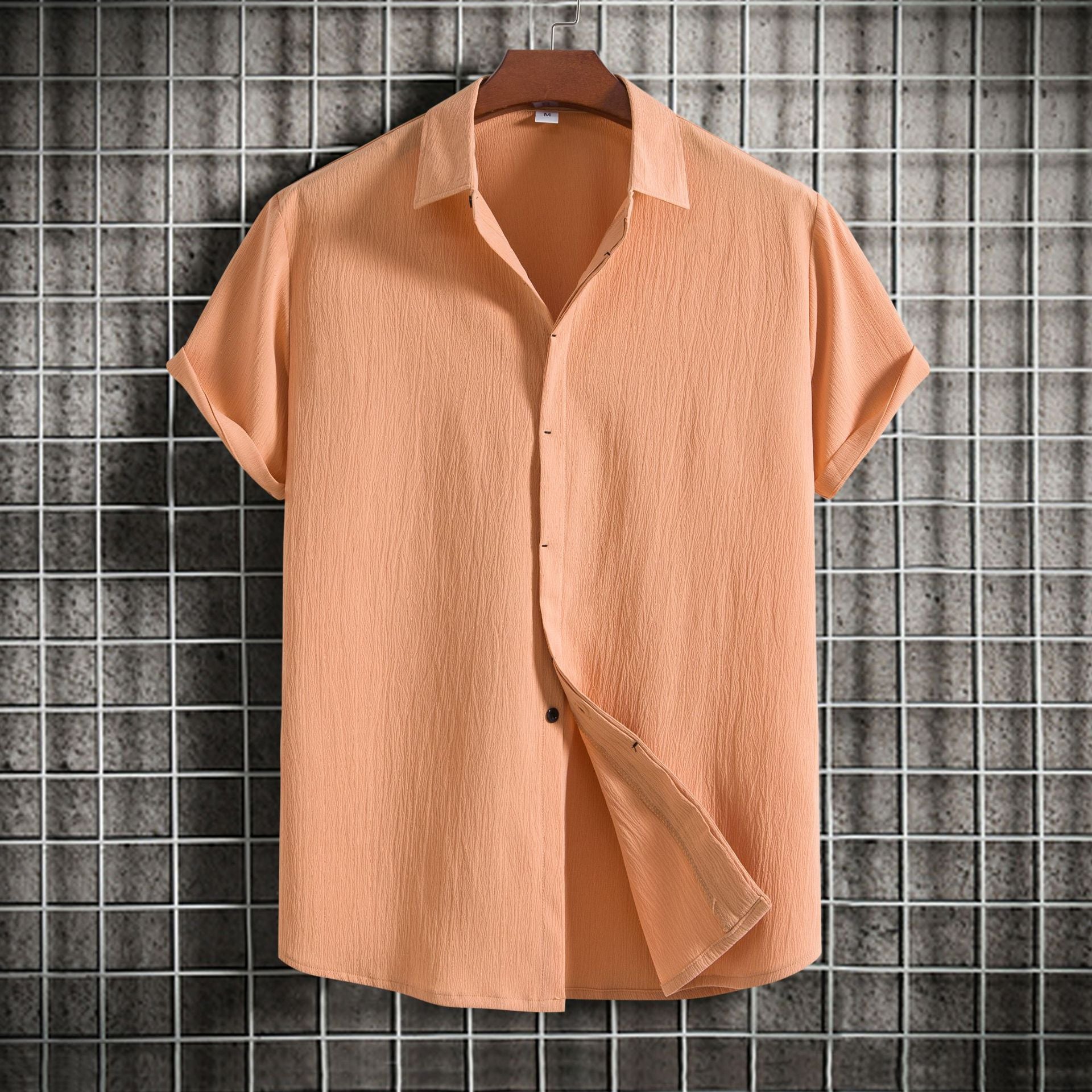 Men's Cotton Linen Blend Shirt - VERSO 