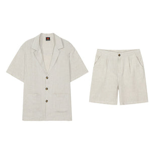 Men's Relaxed Hemp Shirt and Pant Set - VERSO 