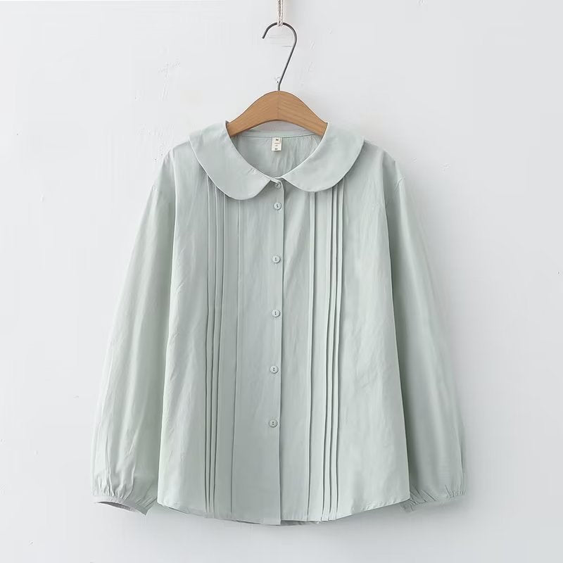 Ingot Collar Long Sleeve Shirt - VERSO 