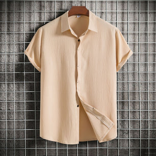 Men's Cotton Linen Blend Shirt - VERSO 