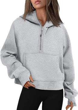 Cozy Cabin Half-Zip Hoodie - VERSO 