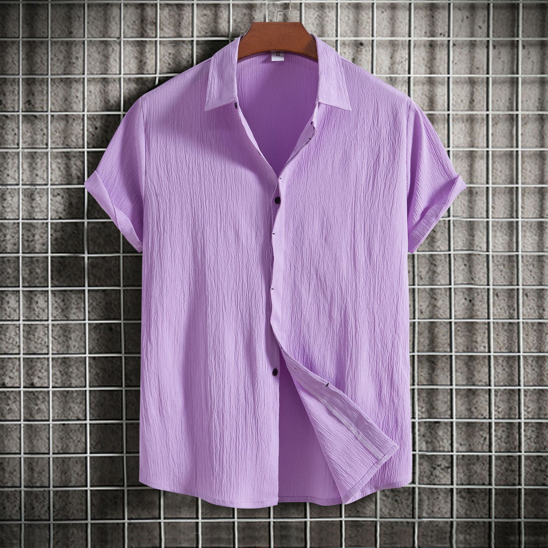 Men's Cotton Linen Blend Shirt - VERSO 