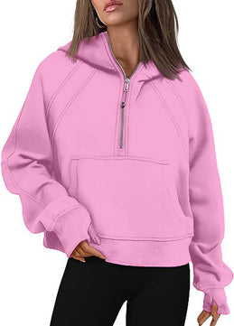 Cozy Cabin Half-Zip Hoodie - VERSO 