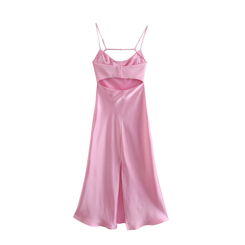 Women's Satin Camisole Slip Dress - VERSO 