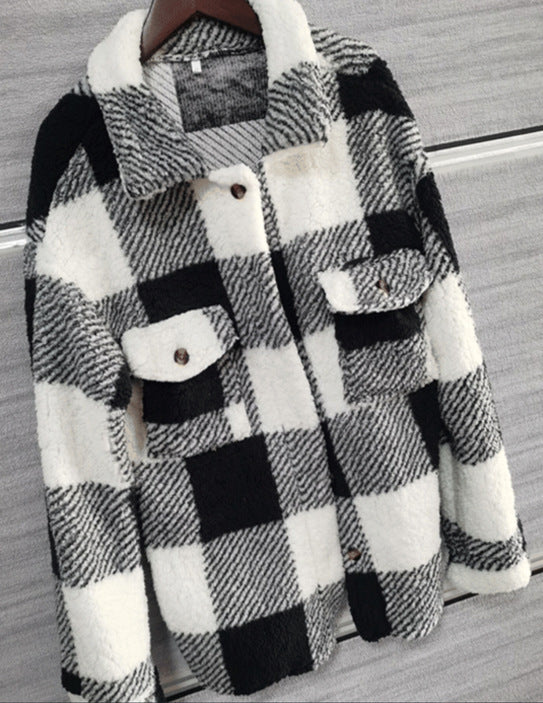 Savanna Serenade Plaid Coat - VERSO 