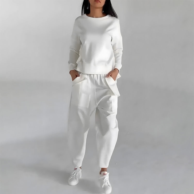 Urban Slit Sweatshirt & Loose Trousers Set