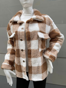 Savanna Serenade Plaid Coat - VERSO 