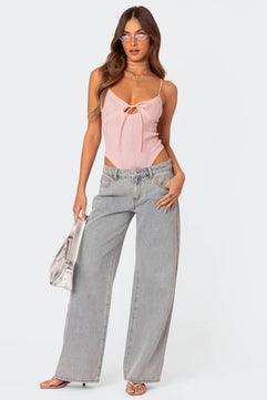 Bohemian Dream Relaxed Fit Printed Jeans - VERSO 