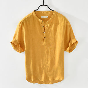 The Linen Blend Cotton Shirt - VERSO 